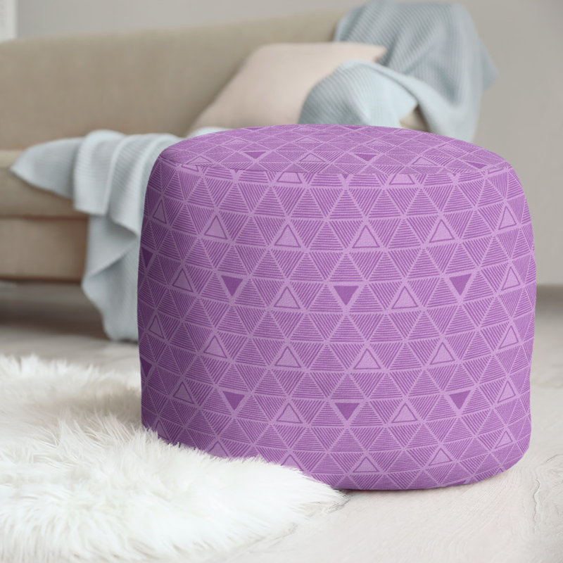 repose-pieds triangles à la main couleur complète, Violet clair