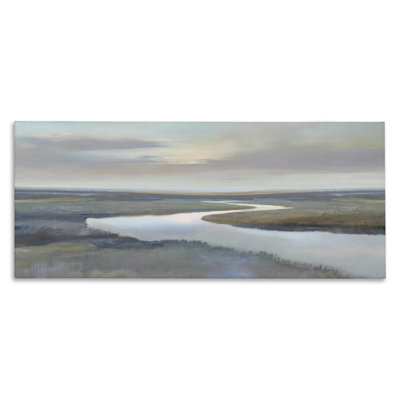 Foggy Riverbend Atmosphere Canvas, design by Christy McKee