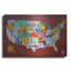 «Licence Plate Map USA» par Design Turnpike-601904629