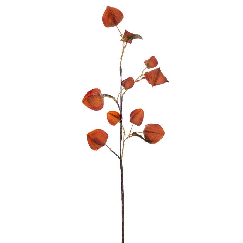 30.5" Orange Artificial Dried Lantern Spray, 2 per bag.