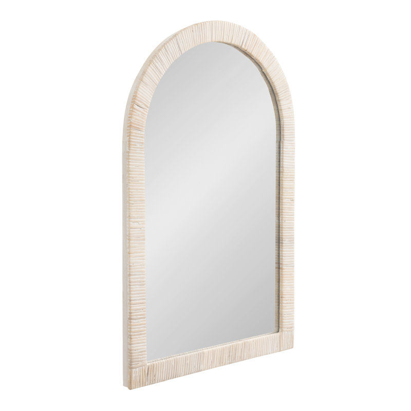 Ashwini Engineered Wood Flat Mirror, 30" H x 20" W, White