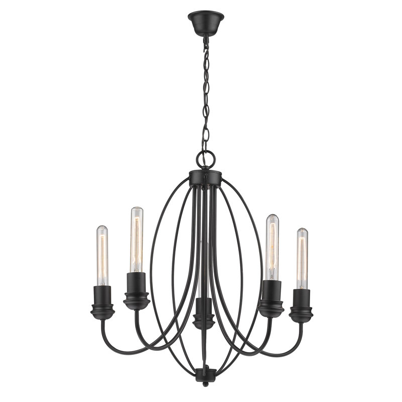 Mischa 5 - Light Candle Style Chandelier