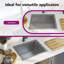 Évier de cuisine vidaXL avec crépine, évier en acier inoxydable à fixation supérieure, drainage rapide, anti-corrosion-85501552-85501553