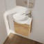 Meuble-lavabo simple 16,8 po avec comptoir-676266046