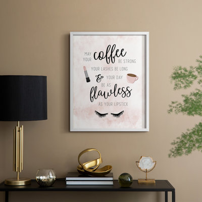 May Your Coffee Be Strong Framed Print - Solid Wood