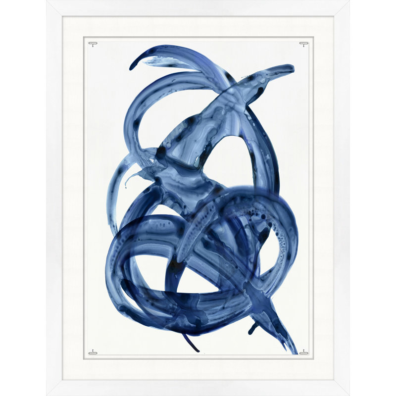 Blue Fluidity 1 Print by Thom Filicia