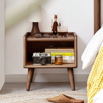Pure Solid Wood Bedside Cabinet Nightstands European Beech Bedside Cabinet by George Oliver