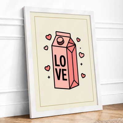 Love in a Carton Modern - Framed Print