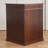 Nut-Brown Solid Wood Freestanding Fireplace