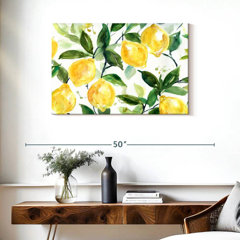 Yarlin Lemony Branches, 24" H x 36" W