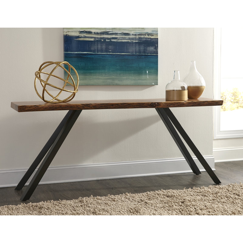 Crissman 72'' Solid Wood Top Console Table