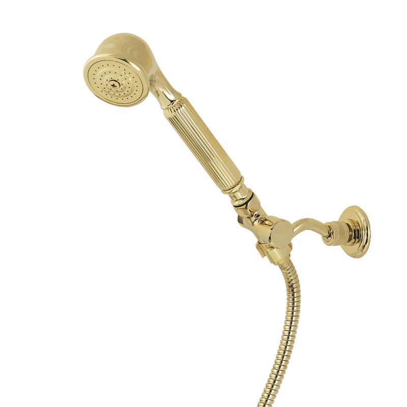 Kingston Brass Restoration Hand Shower Kit, Polished Brass