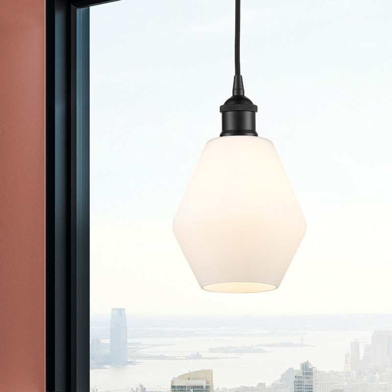 Gabbie 1 - Light Pendant, Cased Matte White, Matte Black