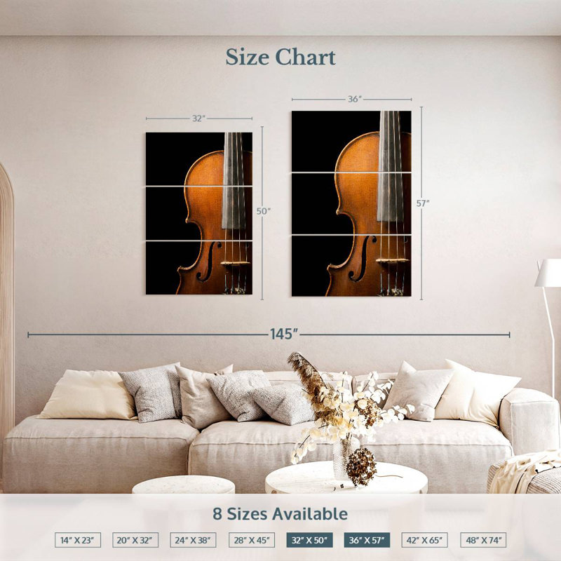 Abarca Rare Violin, 50" H x 32" W