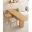 Ensemble de bureau double en bois massif-1394332313