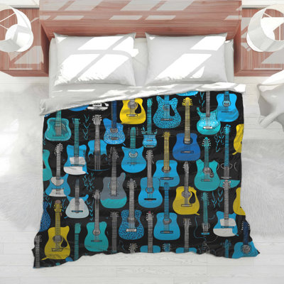 Guitars Bedding Music Comforter Eclectic