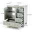 30" Blue Grey Bathroom Vanity With Ceramic Sink - Soft-Close Drawers, Solid Wood Frame, Multi-Organizer Storage ,76X47x85cm-1773354785