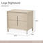 Lotus Bay Nightstand, Large - Sand