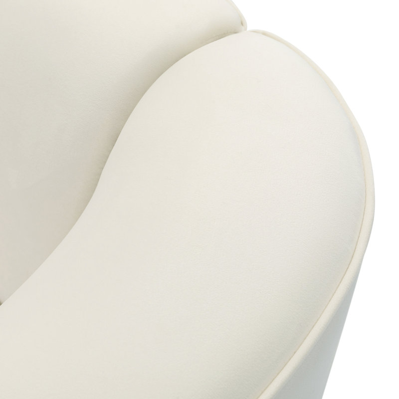 Upholstered 87.5 " Sofa, Velours beige