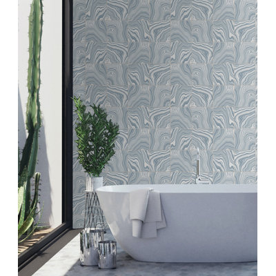 Rouleau de papier peint auto-adhésif L 18 pi x l 20,5 po Luxe Haven