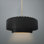 Luminaire suspendu tambour 1 lumière Gela