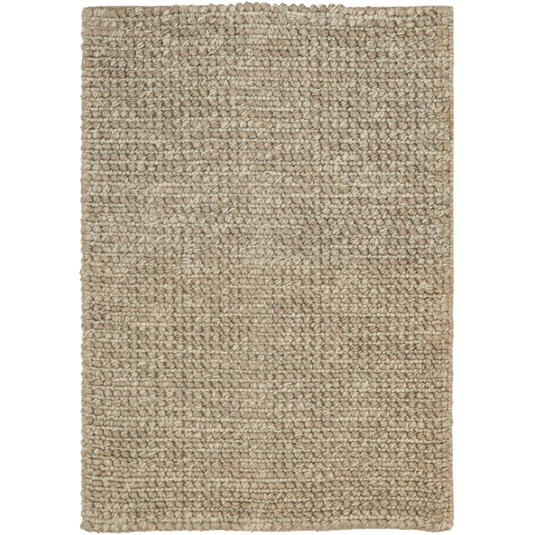 Nubby Tweed Msj Hand Woven Jute/Cotton Solid Color Rug in Brown