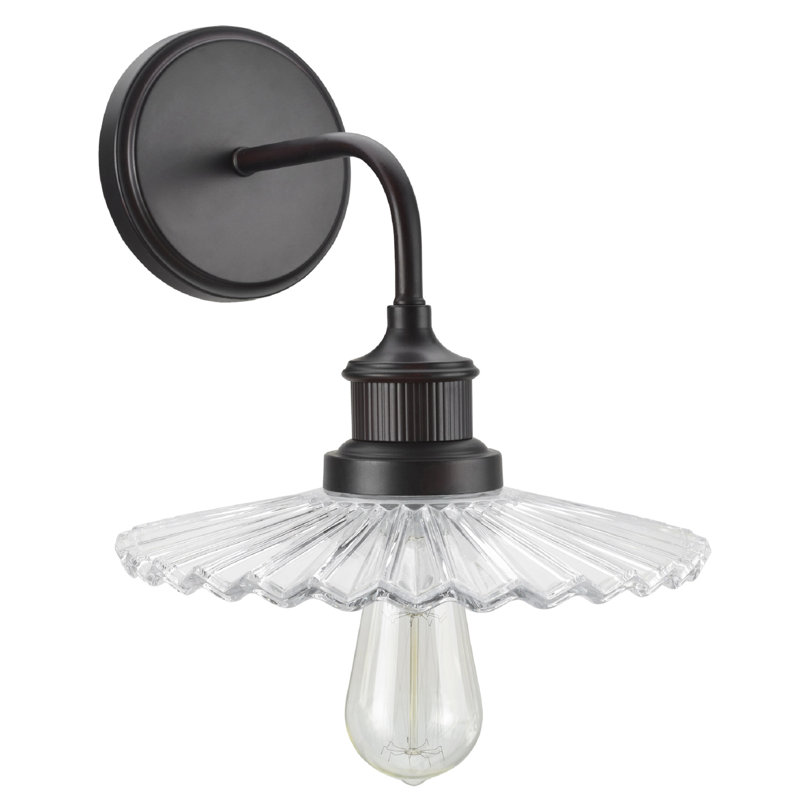 Applique en métal pour salle de bain 1 lumières transitionnel Lattin