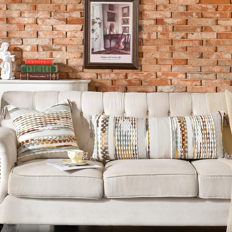 Housses de coussin en chenille