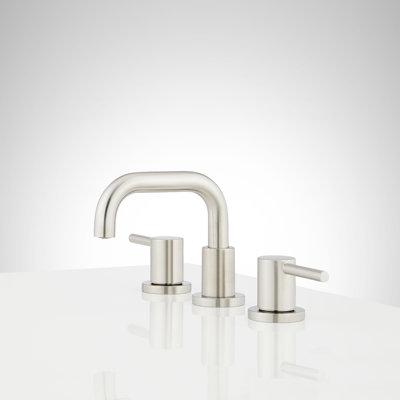 Lexia Widespread Low Bathroom Faucet - Brushed Nickel
