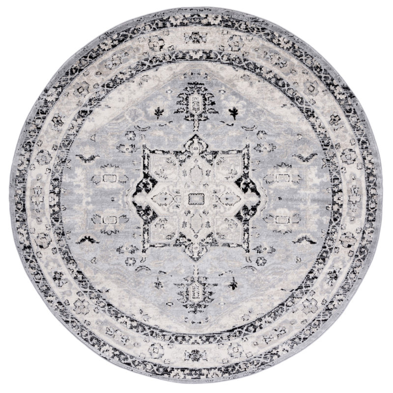 Brentwood Performance Oriental Rug, Round 6'7"