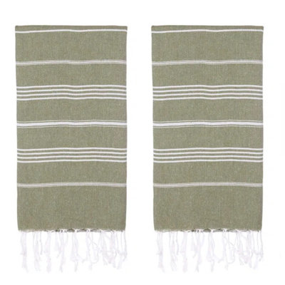 Dayanara Turkish Cotton Beach Towel Set