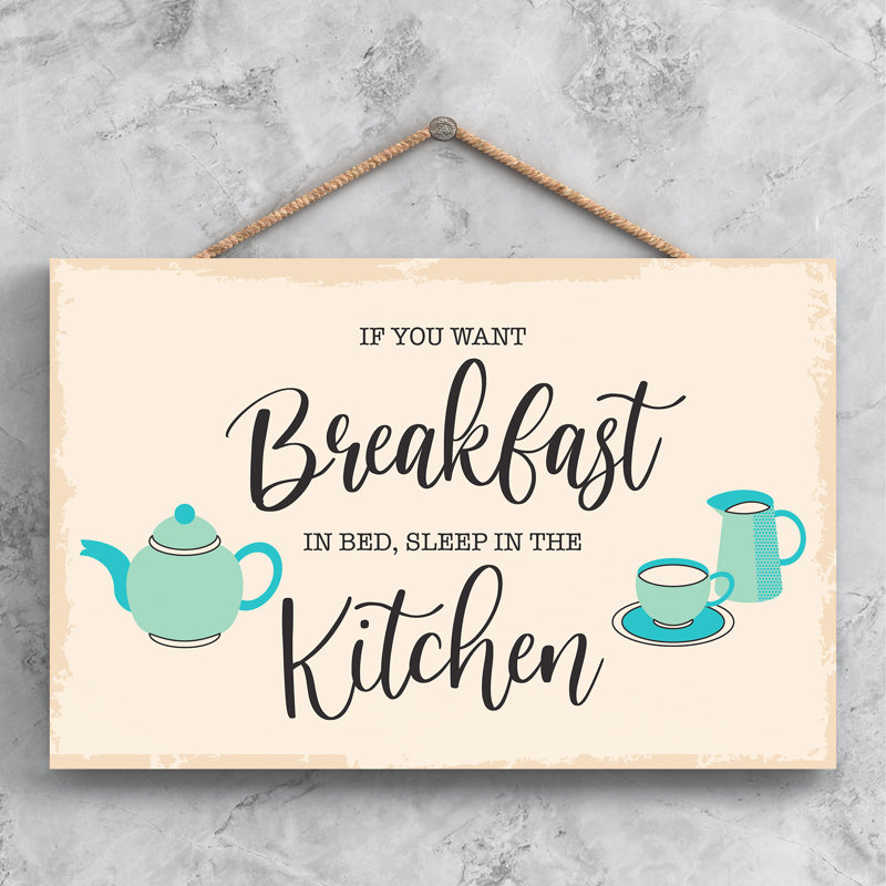 Handmade Food & Beverage Wall Decor on Wood, 18.5cm H x 28.5cm W x 0.9cm D