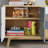 Simple solid wood locker against the wall-102672481