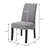 Pedestal Dining Set in Black and Gray-94365248