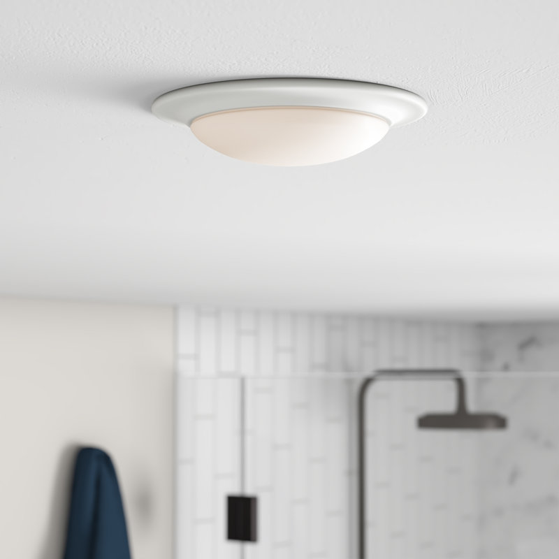 Plafonnier encastré à DEL 1 lumière 7,5 po Rosanne, Blanc