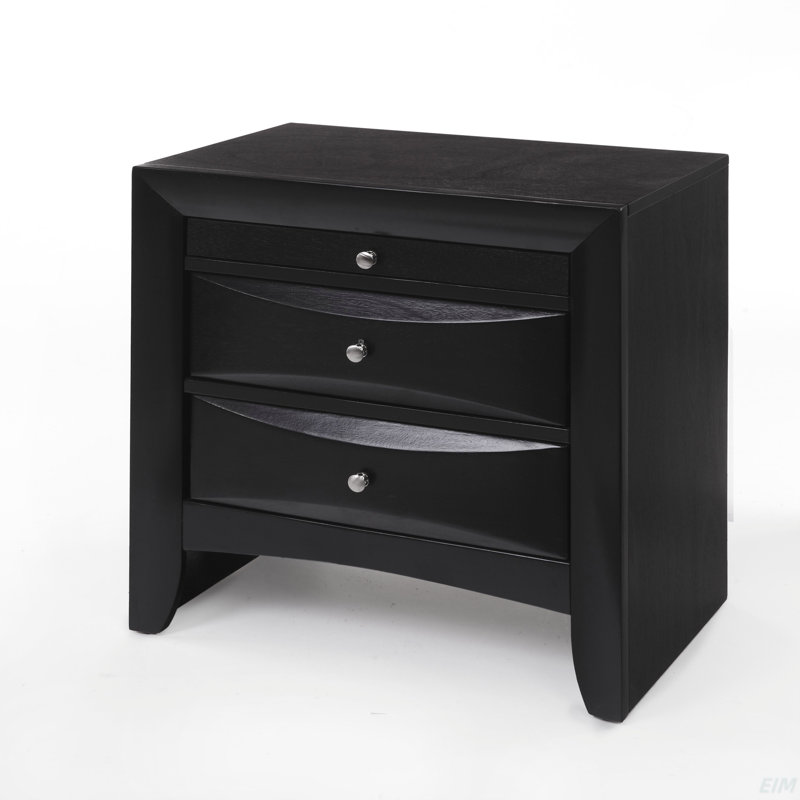 Ireland  Black Finish Nightstand