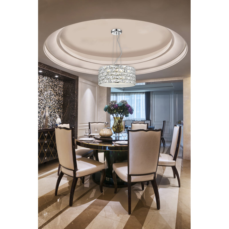Appley 4 - Light LED Drum Pendant