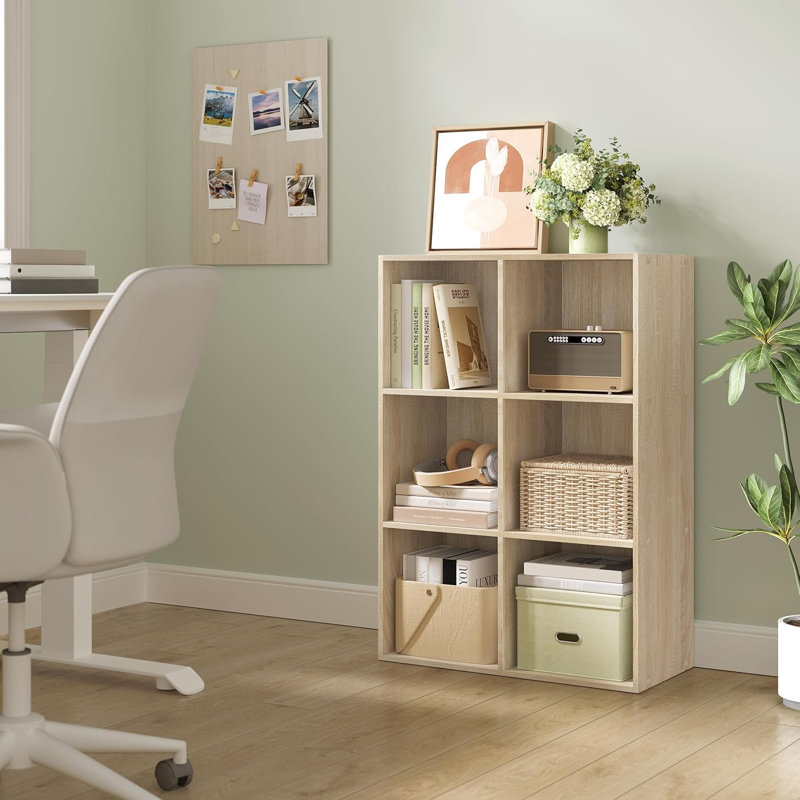 Hassi Engineered Wood Cube Bookcase, Oak