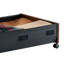 Ensemble de 2 compartiments de rangement sous le lit avec roulettes, contenants de rangement sous le lit avec couvercles transparents, sacs de rangement roulants pour économiser de l'espace, vêtements, chaussures, livres, 25,6 po x 18,1 po x 7,1 po