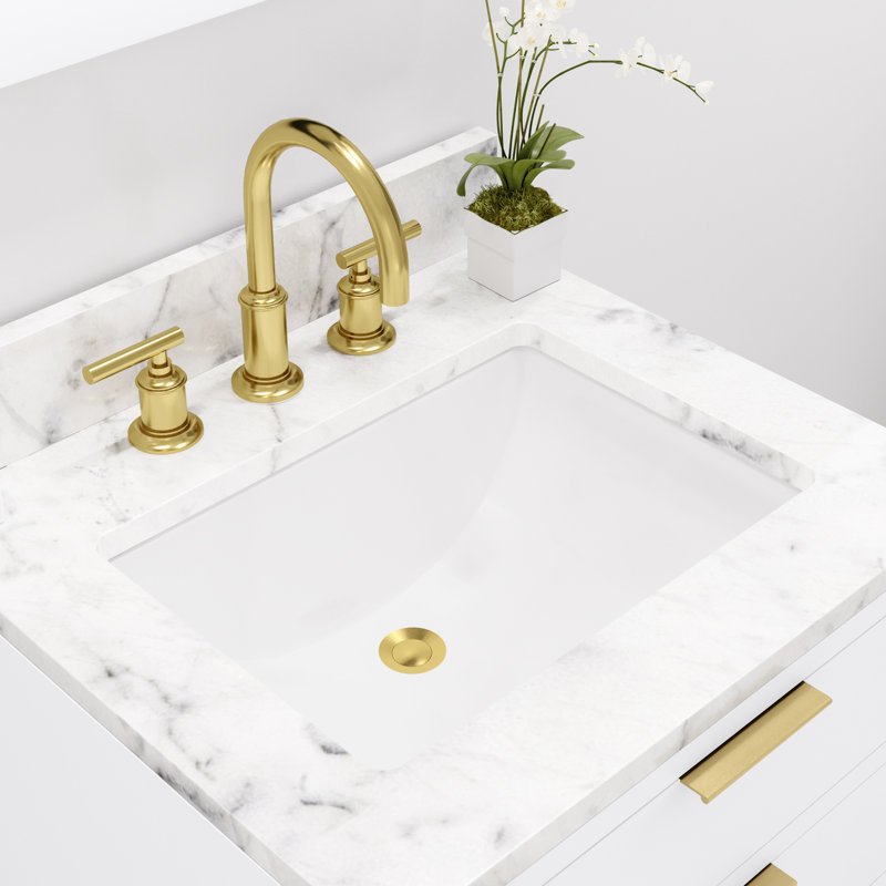 High Arc Torch Widespread Bathroom Faucet with Drain Assembly, Polished Nickel, Lever