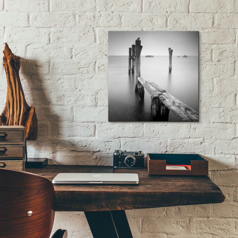 «Venice Path» par Nina Paponcek, art mural en verre acrylique, H 12 po x l 12 po x P 0,13 po