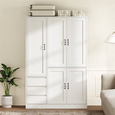 Armoire-penderie de 70,9 po Farmhouse