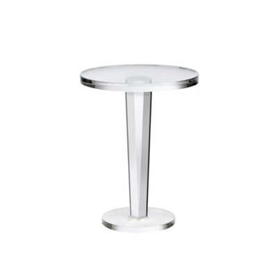 Vikingo Acrylic Side Table by Orren Ellis
