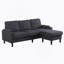 Canapé 3 places avec repose-pieds, canapé modulaire, banc en L et repose-pieds-86251578