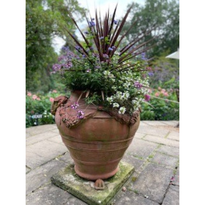 Crescio Handmade Urn Planter, Terracotta