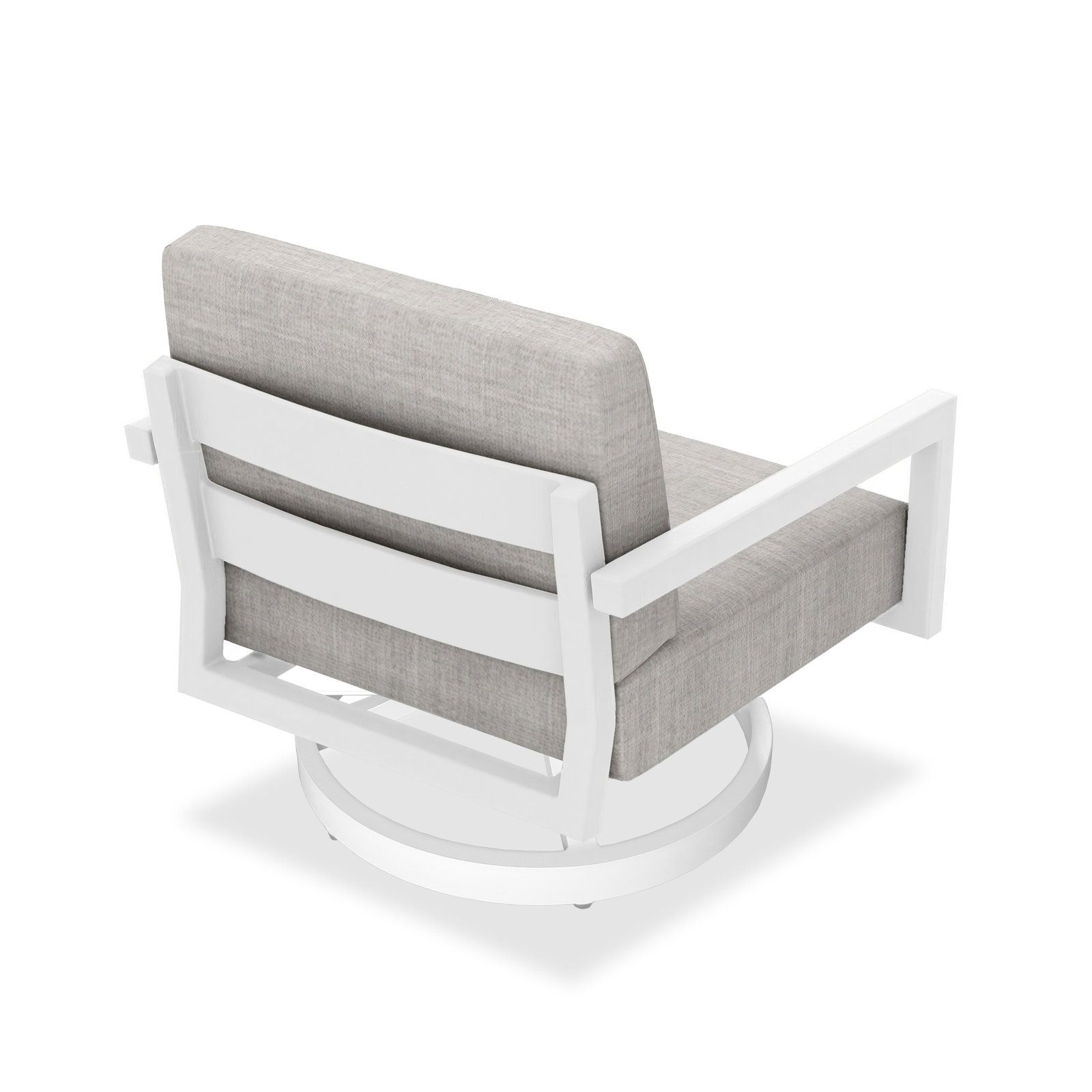 Vivant Outdoor Chair with Sunbrella® Cushions, White, Cast Silver Sunbrella®