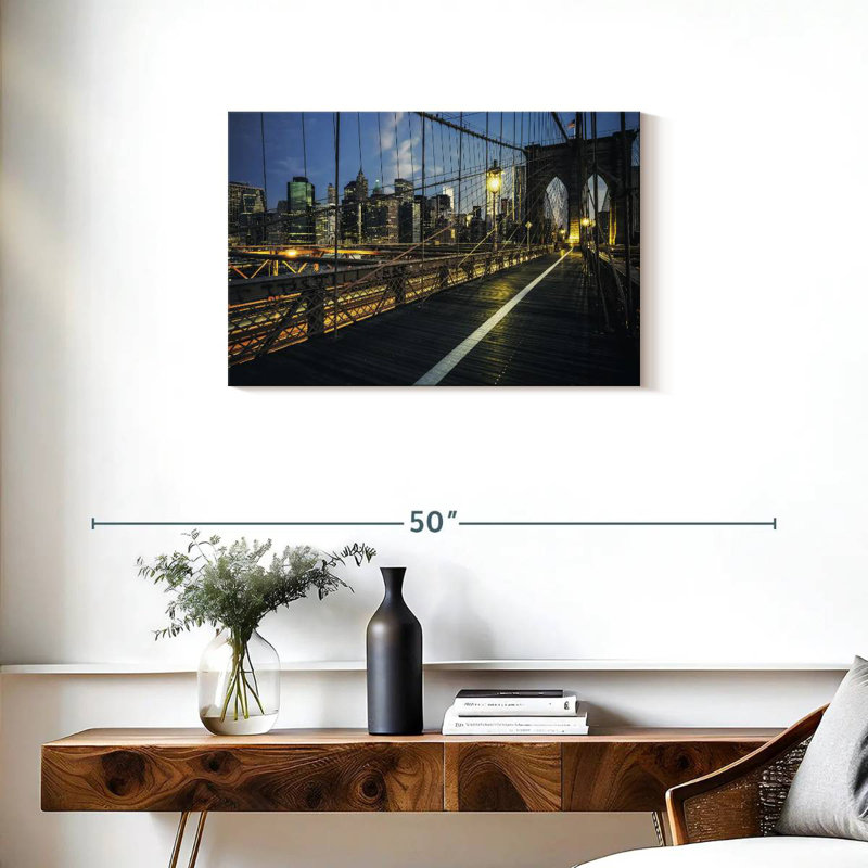 Éclairage Brooklyn Bridge, H 20 po x l 30 po