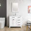 Ensemble de meuble-lavabo simple 36 po avec miroir-56097842