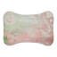 Classic Pink-Green Motifs - 1 Piece Bone Shape Feeding Mat