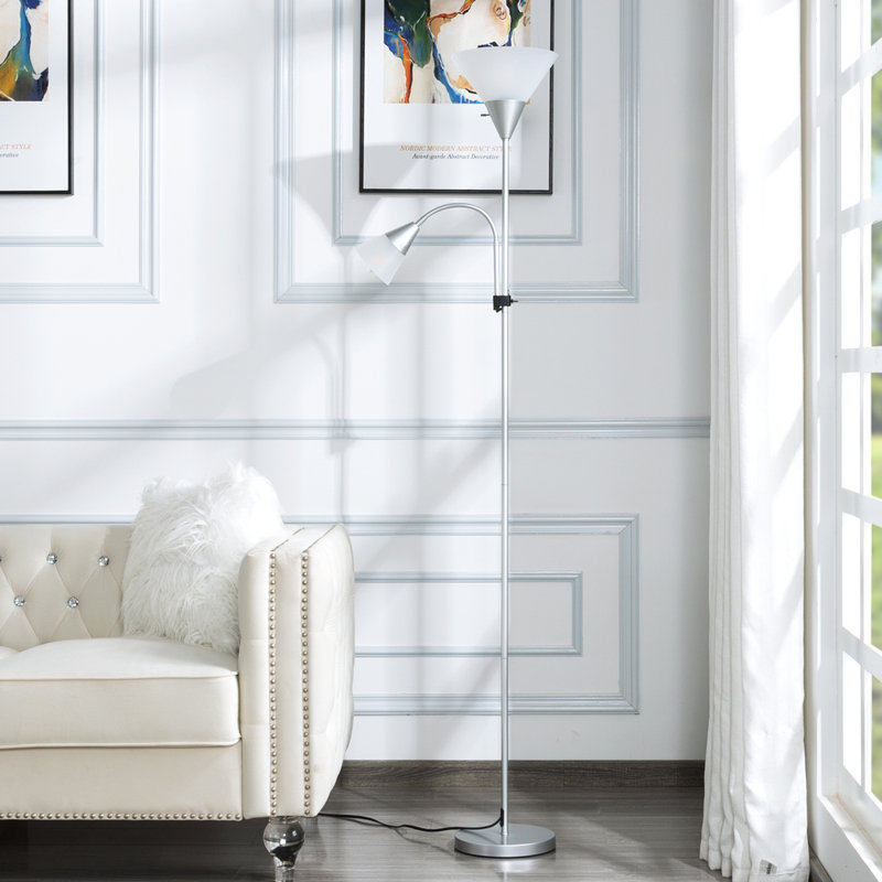 71.3” Tochiere Floor Lamp, Silver